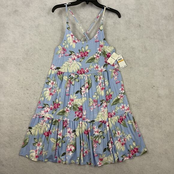 Tommy Bahama Womens Short Night Gown Small Blue Floral Sleep Dress Sleepwear NEW - Picture 6 of 12